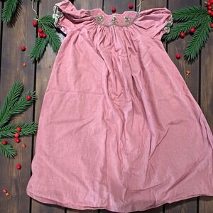 Vive Le Fête Hand Smocked Red Gingham Dress Vintage Boutique Heirloom Colombia